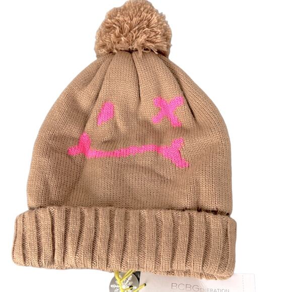 NWT BCBGeneration funny toboggan ski hat beanie one size fits most - Picture 1 of 6